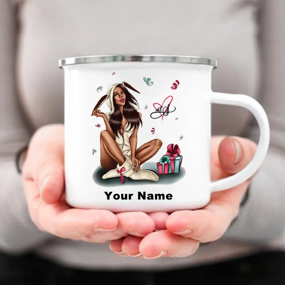 Coffee Tea Name - Custom Enamel Mug with Your Name