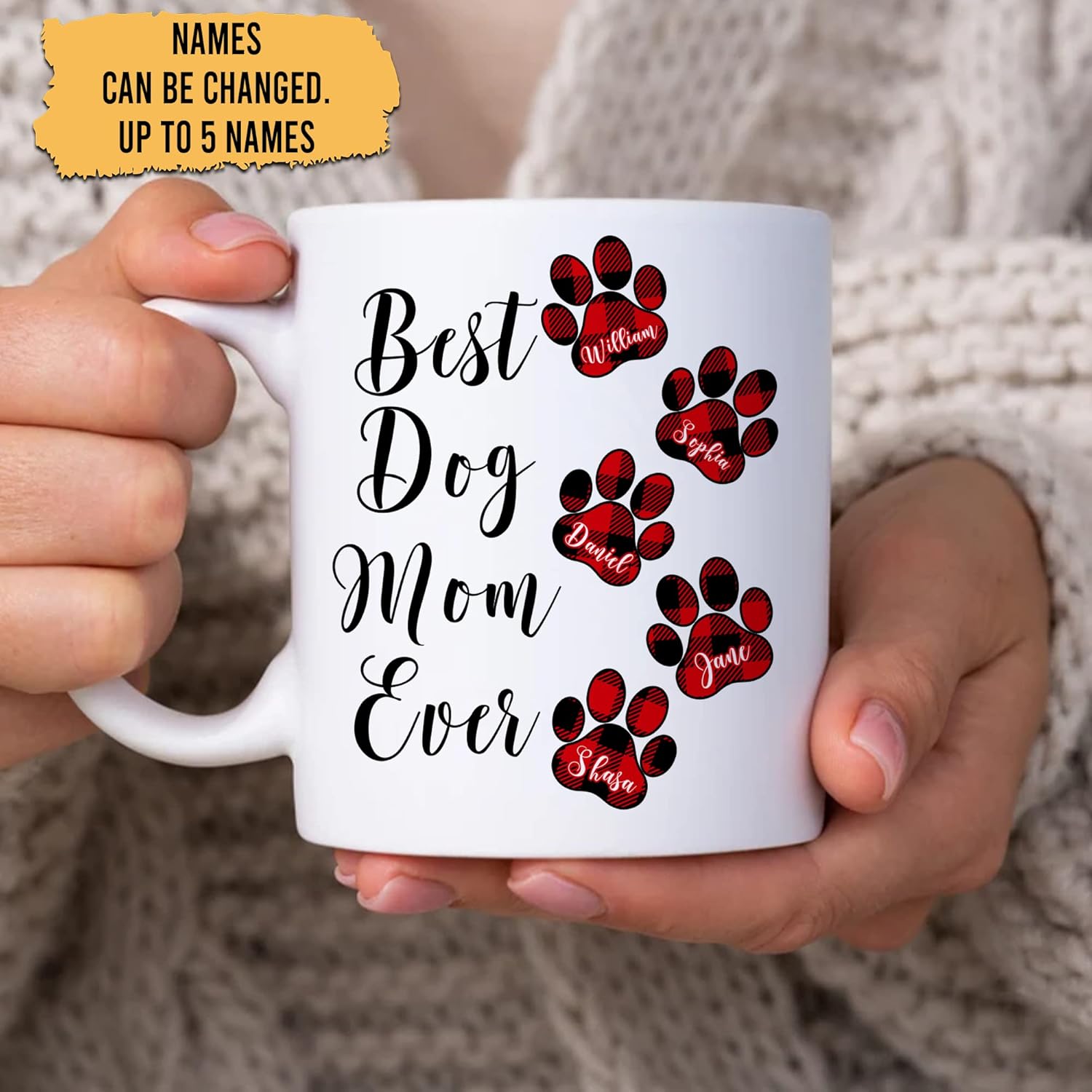 Coffee Tea Name - Personalized Gifts For Dog Lover Dog