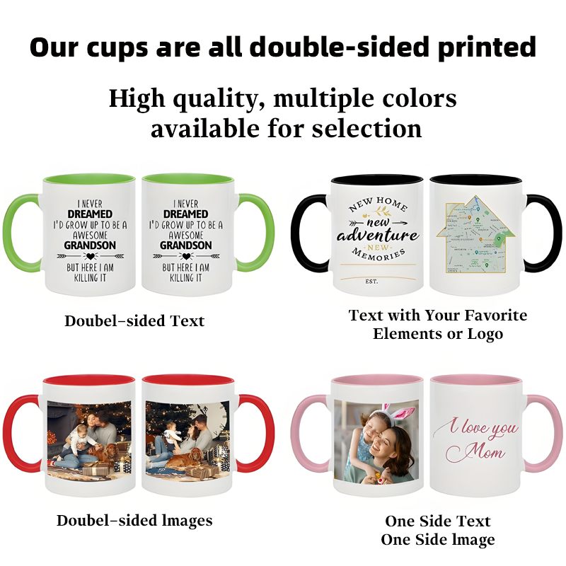 Custom Name Image Text Cup 11o - огляд і ціна Coffee Tea Name
