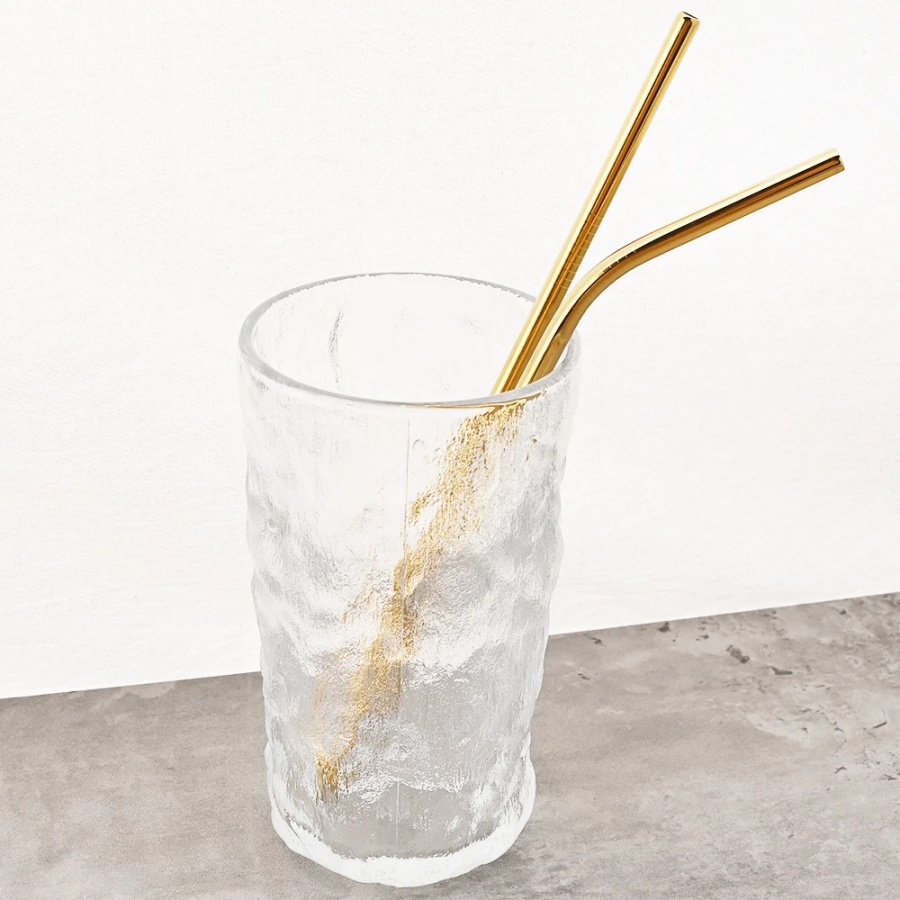 4pcs reusable gold straws milk - огляд і ціна Coffee Tea Uses