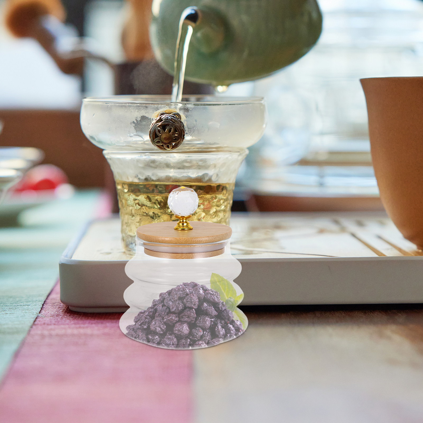 Clear Glass Storage Jar Airtig - огляд і ціна Coffee Tea Bean Leaf