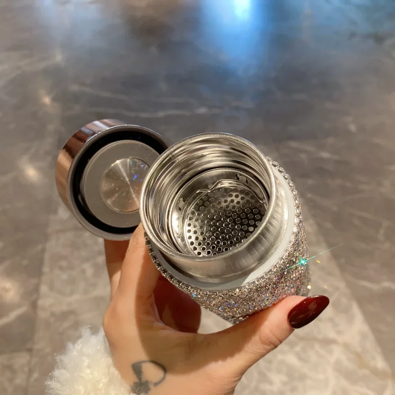 Bling Portable Thermos Cup wit - огляд і ціна Coffee Tea Bottle