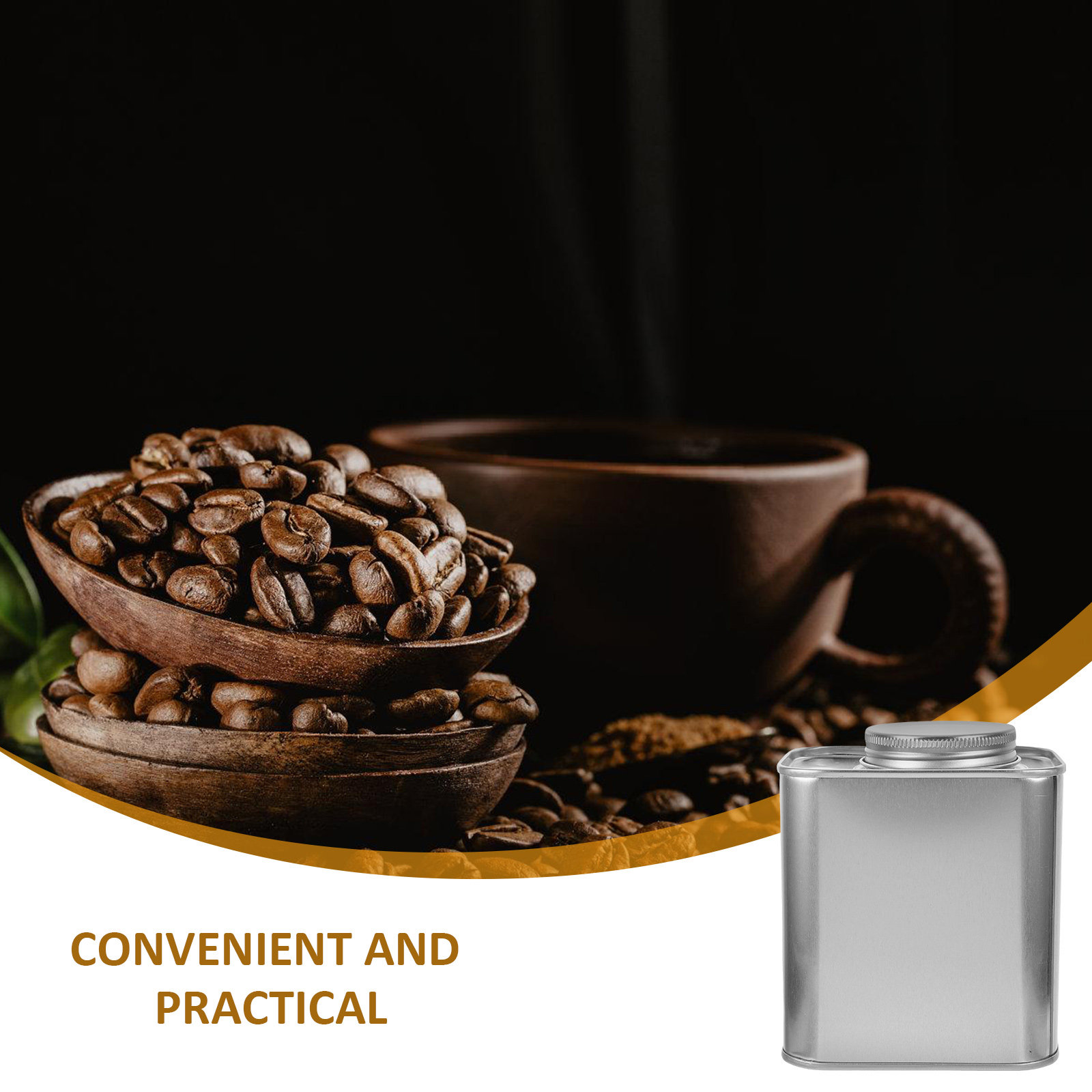 4Pcs Coffee Bean Storage Canis - огляд і ціна Coffee Tea Bean Leaf