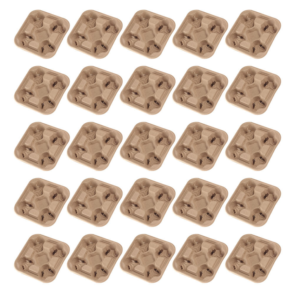 25Pcs Four-Cup Paper Pulp Hold - огляд і ціна Coffee Tea Drink