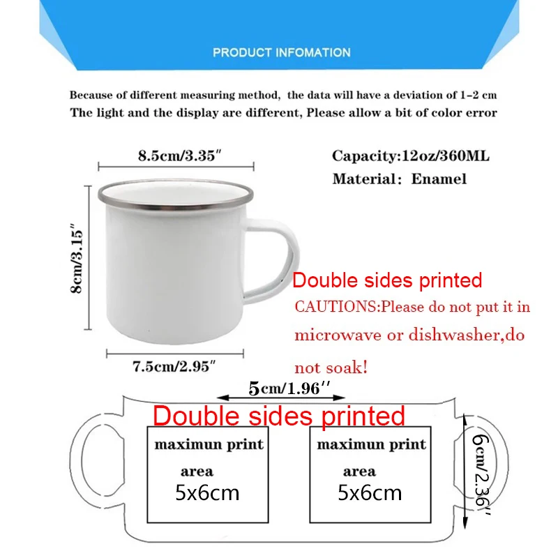 Custom Name Camping Enamel Mug - огляд і ціна Coffee Tea Name