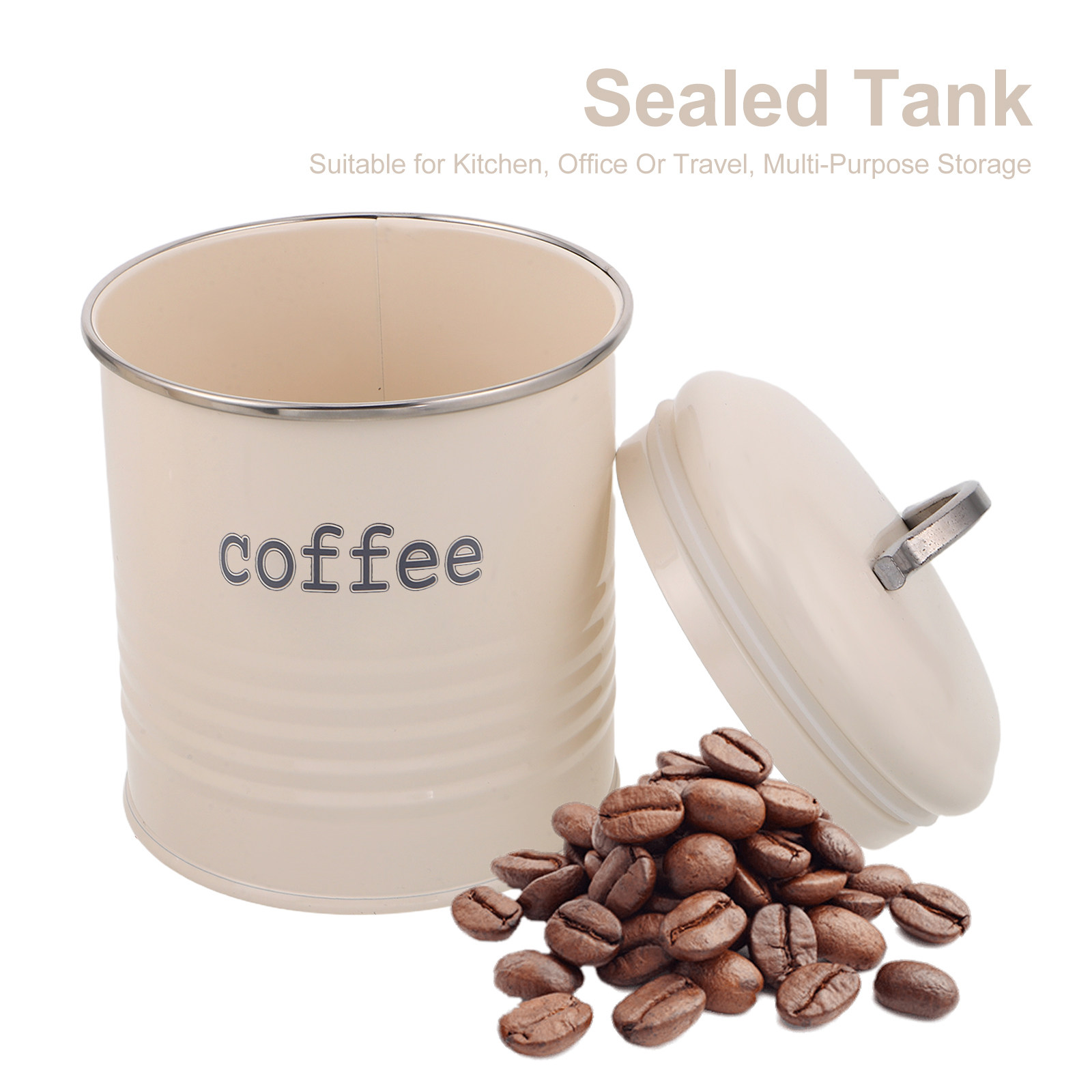 3Pcs Sealed Coffee Bean Contai - огляд і ціна Coffee Tea Uses